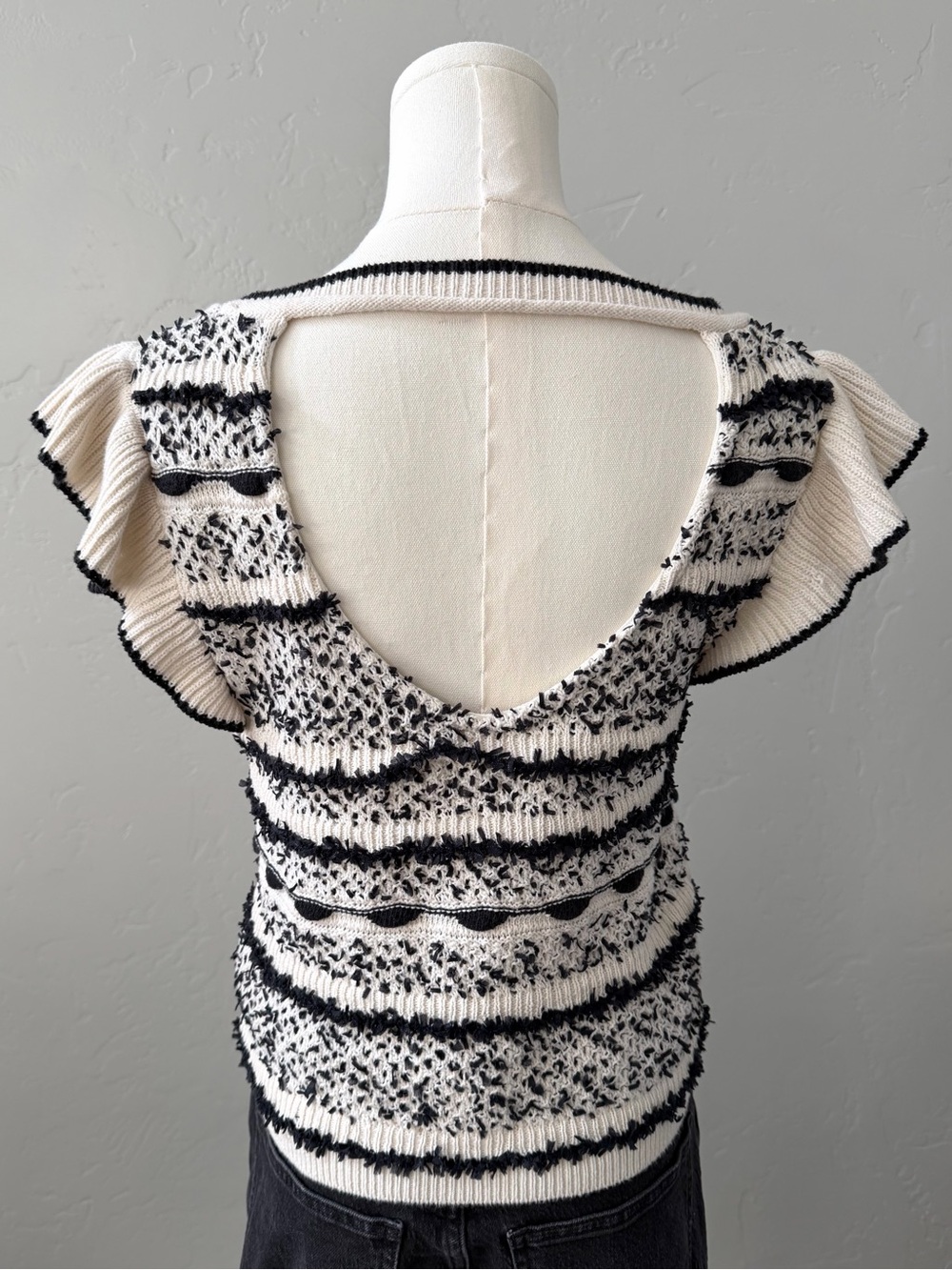 Anthropologie Pilcro Open Back Sweater Tank Contemporary Knit XS - Picture 4 of 11